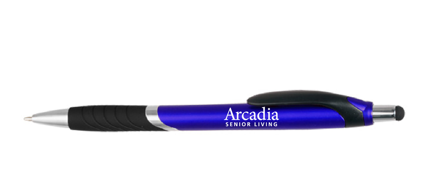 Plastic Pen with Screen Touch Stylus
